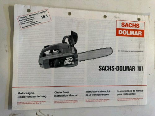 Sachs dolmar 101 instruction - 101,